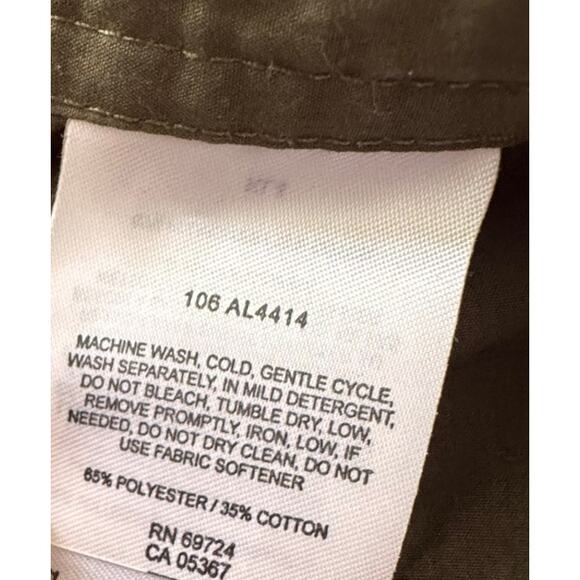 Columbia Womens Small Olive Green/Brown Shorts Polyester Cotton - Picture 5 of 7